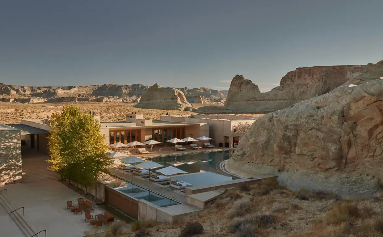Amangiri, an Aman resort set into the Utah desert — the Aman philosophy of place and restraint
