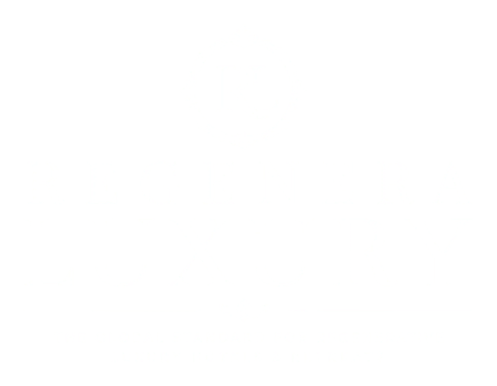 Logotipo de Regenera Luxury — blanco sobre transparente