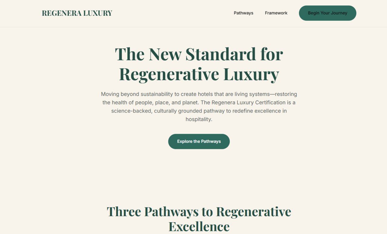 The REGENERA LUXURY Customer Journey: A Regenerative Management System Transforming Luxury Hospitality